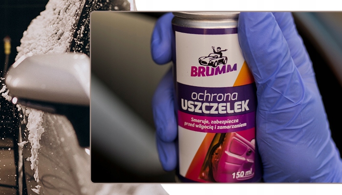 SILIKON DO USZCZELEK SAMOCHODOWYCH BRUMM KONSERWACJI ŚRODEK SPRAY 150 ml