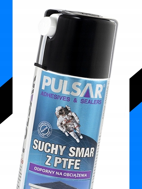 SUCHY SMAR DO BRAM ŁAŃCUCHA SPRAY PULSAR TEFLONOWY PTFE UNIWERSALNY 400 ml