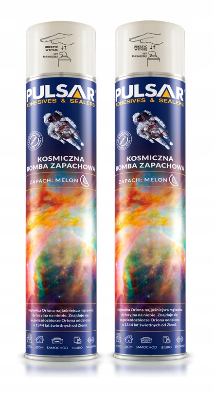 ODŚWIEŻACZ POWIETRZA SPRAY PULSAR ZAPACH MELON 750 ml x2