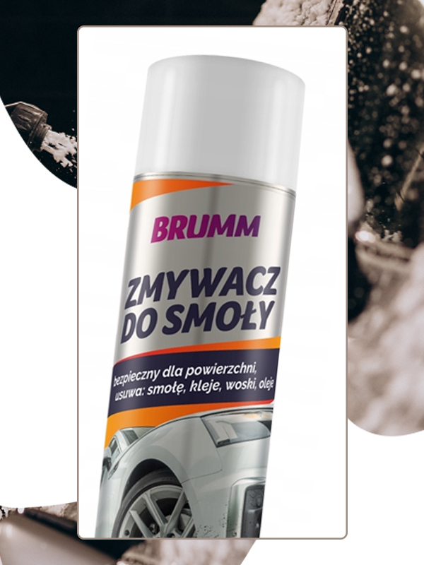 ZMYWACZ DO SMOŁY KLEJU WOSKU OLEJU BRUMM SPRAY 400 ml