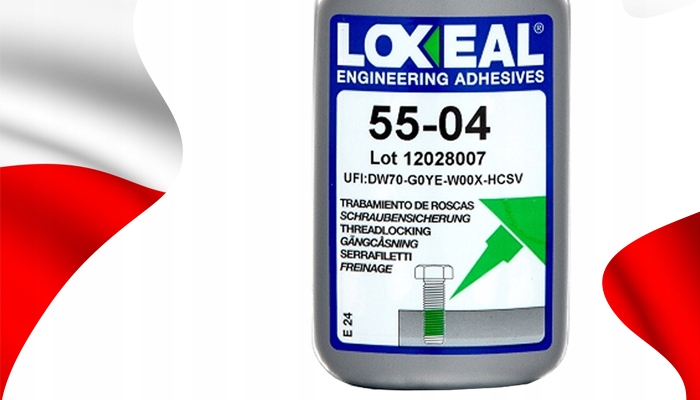 KLEJ DO GWINTÓW LOXEAL 55-04 ŚREDNIO DEMONTOWALNY 50 ml