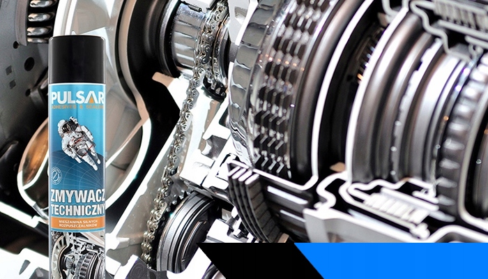 ZMYWACZ TECHNICZNY PULSAR USUWA SMARY KLEJE WOSKI OLEJE SPRAY 750 ml