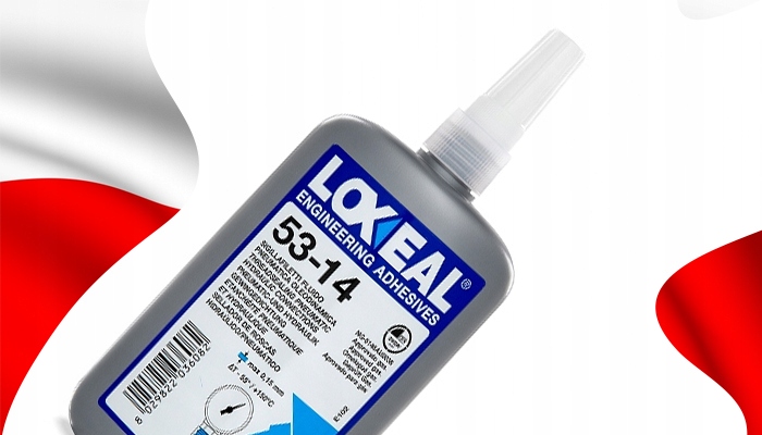 KLEJ USZCZELNIAJĄCY DO GWINTÓW RUROWYCH 3/4" LOXEAL 53-14 BRĄZOWY 250 ml