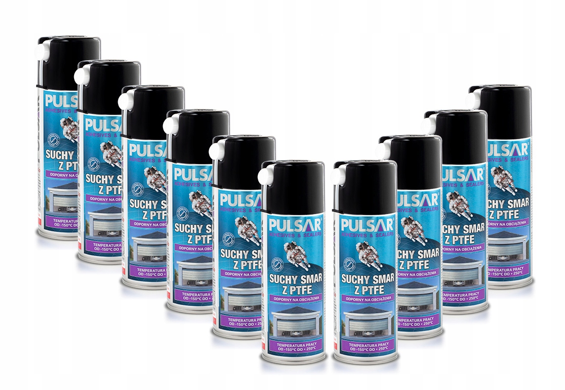 PULSAR SUCHY SMAR TEFLONOWY DO BRAM PTFE 400ml x10