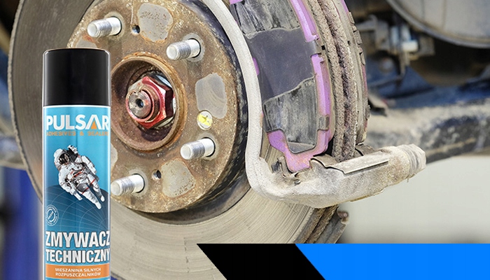 ZMYWACZ TECHNICZNY PULSAR USUWA KLEJE SMARY WOSKI OLEJE SPRAY 750 ml