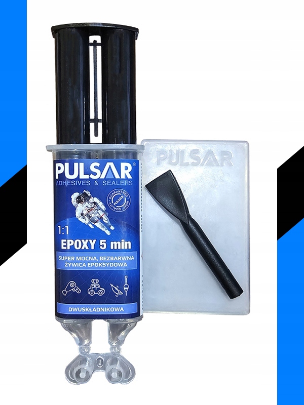 KLEJ EPOKSYDOWY DWUSKŁADNIKOWY PULSAR SZYBKOSCHNĄCY 5 MINUT BEZBARWNY 25ml