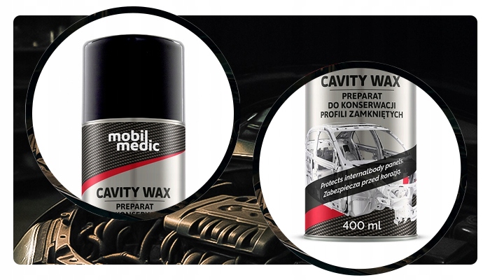 ŚRODEK DO KONSERWACJI PROFILI ZAMKNIĘTYCH MOBIL MEDIC NA BAZIE WOSKU 400 ml