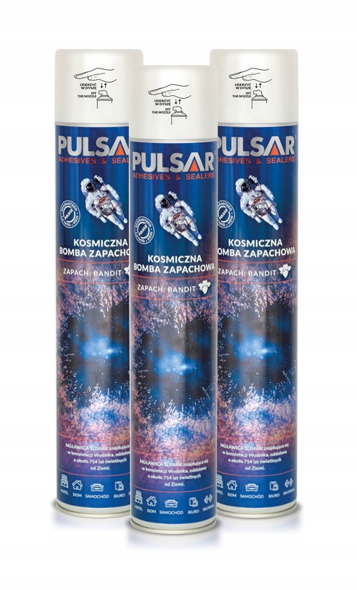 ODŚWIEŻACZ POWIETRZA PULSAR ZAPACH DLA MĘŻCZYZNY BANDIT 750 ml x3