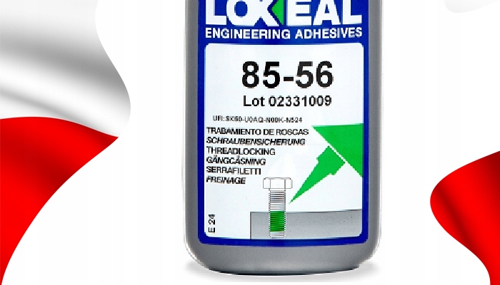 KLEJ DO GWINTÓW ŚRUB LOXEAL 85-56 M56 2'' MOCNY 50 ml