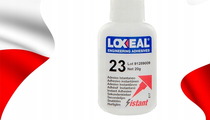 KLEJ CYJANOAKRYLOWY CA LOXEAL 23 BŁYSKAWICZNY SEKUNDOWY UNIWERSALNY 20 g