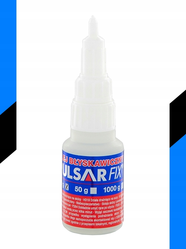 KLEJ CYJANOAKRYLOWY GĘSTY SEKUNDOWY BŁYSKAWICZNY CA PULSAR FIX-01 20 g