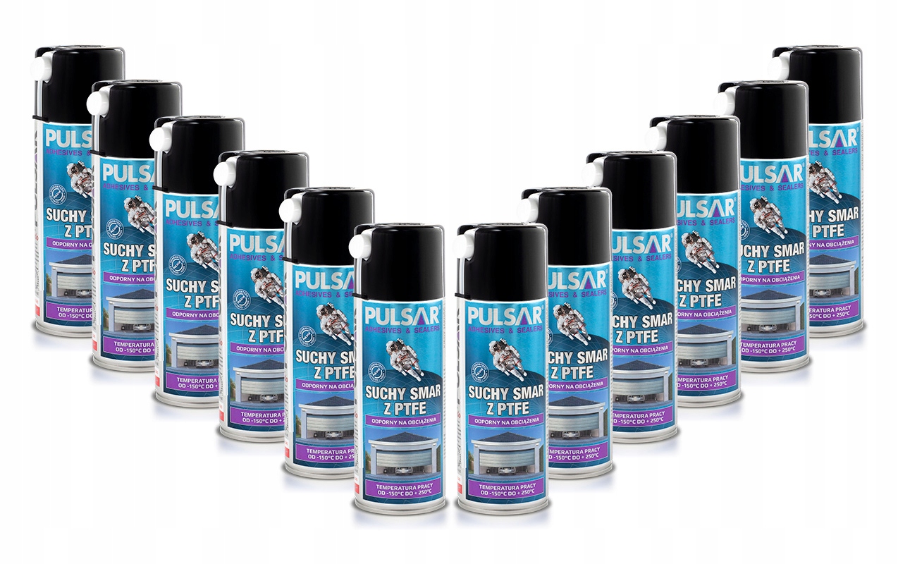 PULSAR SUCHY SMAR TEFLONOWY DO BRAM PTFE 400ml x12