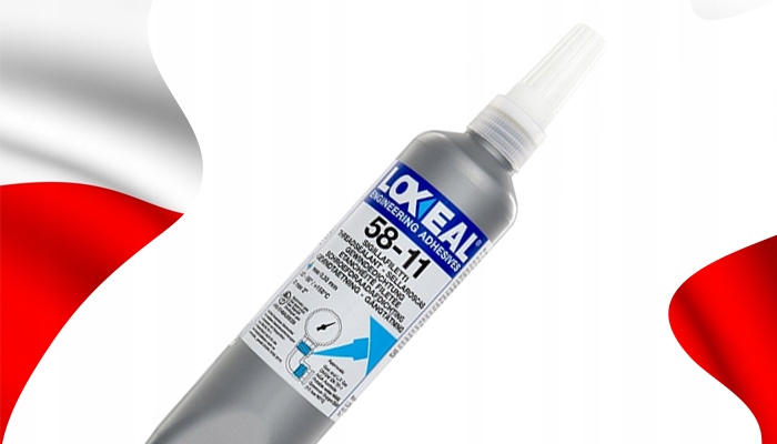 KLEJ DO GWINTÓW USZCZELNIACZ LOXEAL 58-11 WYSOKA LEPKOŚĆ DO GAZÓW 250 ml