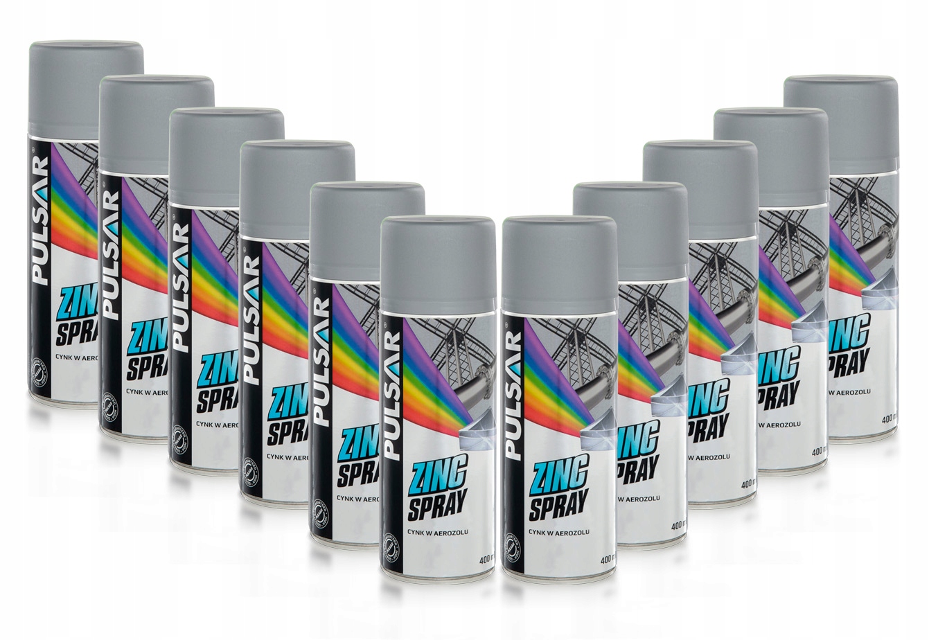 CYNK W SPRAYU PULSAR OCYNK PODKŁAD ANTYKOROZYJNY 400 ml x11