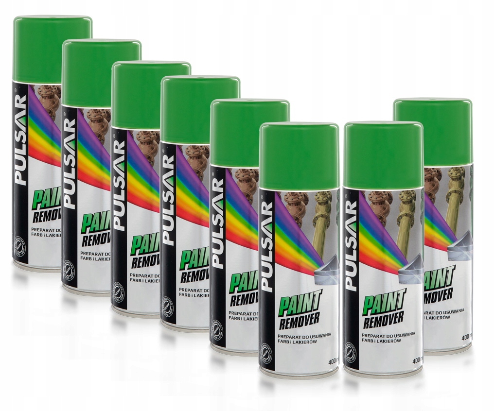 PAINT REMOVER PULSAR ŚRODEK DO USUWANIA LAKIERU FARB SPRAY 400 ml x8