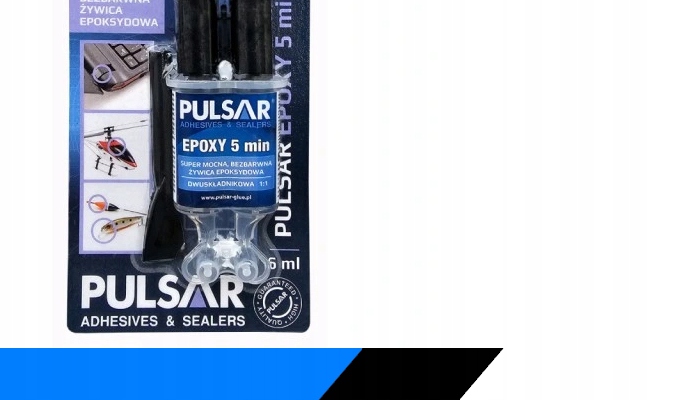 KLEJ EPOKSYDOWY DWUSKŁADNIKOWY PULSAR SZYBKOSCHNĄCY BEZBARWNY 5 MINUT 6 ml