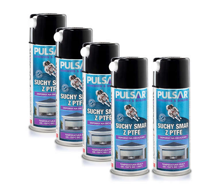 PULSAR SUCHY SMAR TEFLONOWY DO BRAM PTFE 400 ml x5