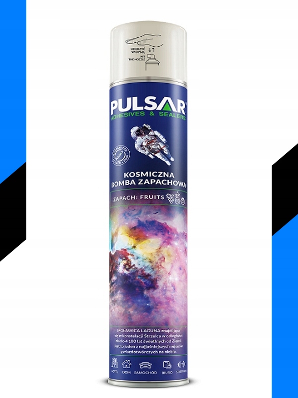 ODŚWIEŻACZ POWIETRZA SPRAY PULSAR KOSMICZNA BOMBA ZAPACHOWA FRUITS 750 ml