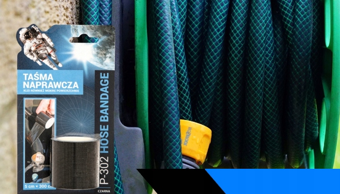 TAŚMA NAPRAWCZA CZARNA ZBROJONA UNIWERSALNA PULSAR P-302 3m