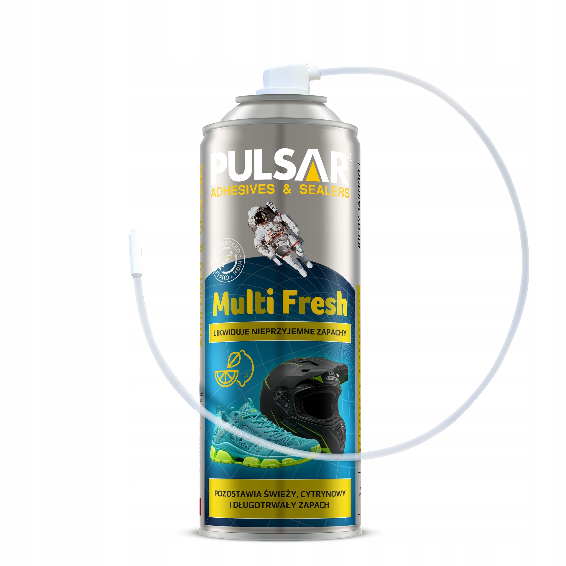 ODŚWIEŻACZ DO BUTÓW KASKÓW PULSAR MULTI SPRAY CYTRYNOWY ZAPACH 400 ml
