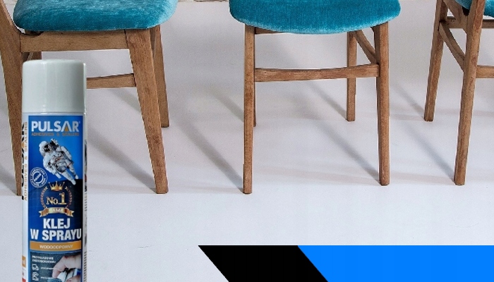 KLEJ TAPICERSKI W SPRAYU DO TAPICERKI MATERIAŁU TESKTYLIÓW PULSAR 600 ml