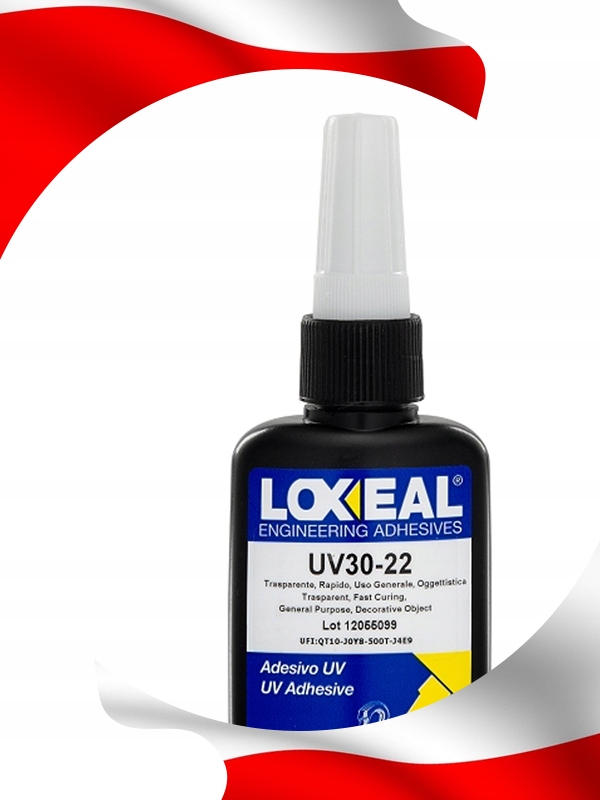 KLEJ UV DO SZKŁA I METALU BEZBARWNY LOXEAL 30-22 WYSOKA LEPKOŚĆ 50 ml