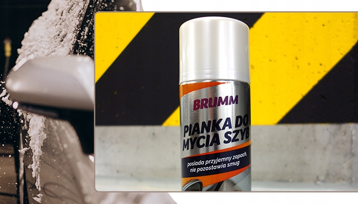 PIANKA DO MYCIA SZYB BRUMM PRZYJEMNY ZAPACH NIE POZOSTAWIA SMUG 400 ml