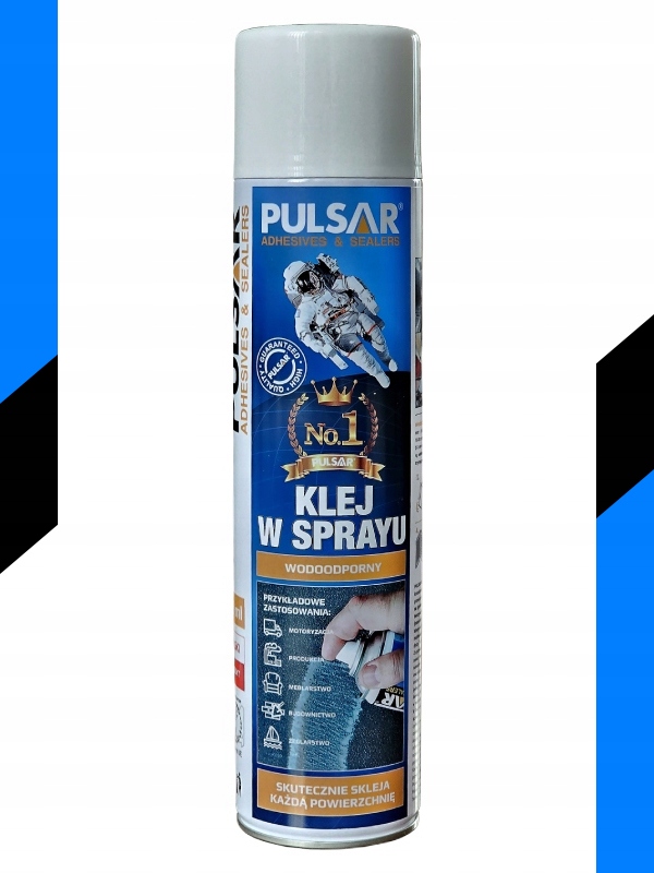 KLEJ TAPICERSKI W SPRAYU DO TAPICERKI MATERIAŁU TESKTYLIÓW PULSAR 600 ml