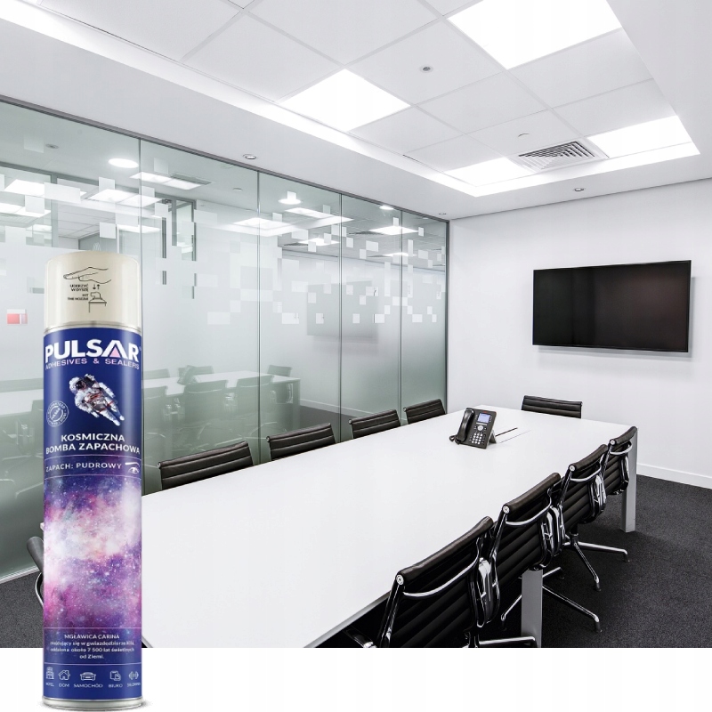 ODŚWIEŻACZ POWIETRZA SPRAY PULSAR ZAPACH DLA KOBIET PUDER 750 ml x4