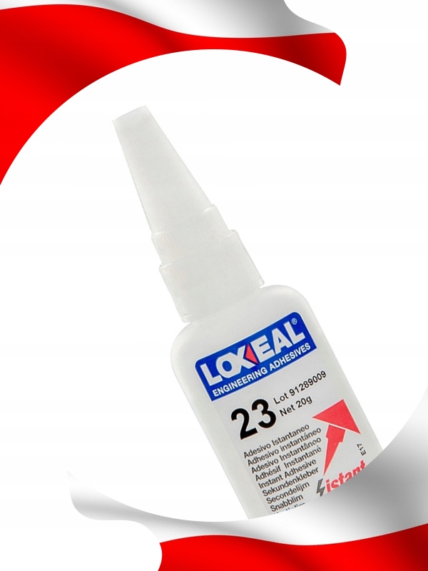 KLEJ CYJANOAKRYLOWY CA LOXEAL 23 BŁYSKAWICZNY SEKUNDOWY UNIWERSALNY 20 g
