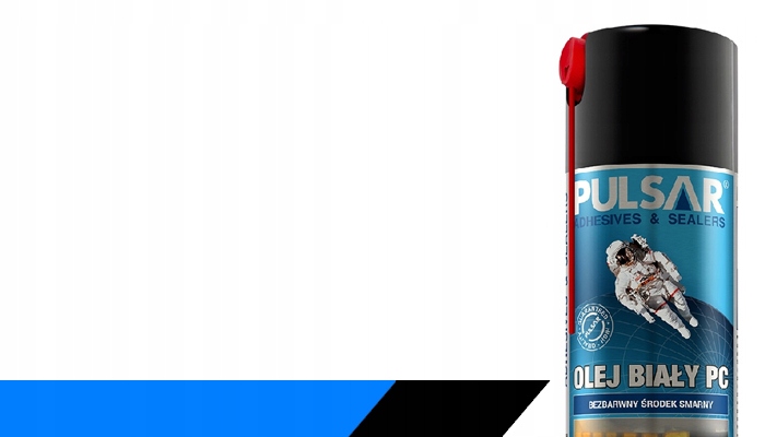 OLEJ BIAŁY PULSAR BEZBARWNY ŚRODEK SMARNY SPRAY 400 ml