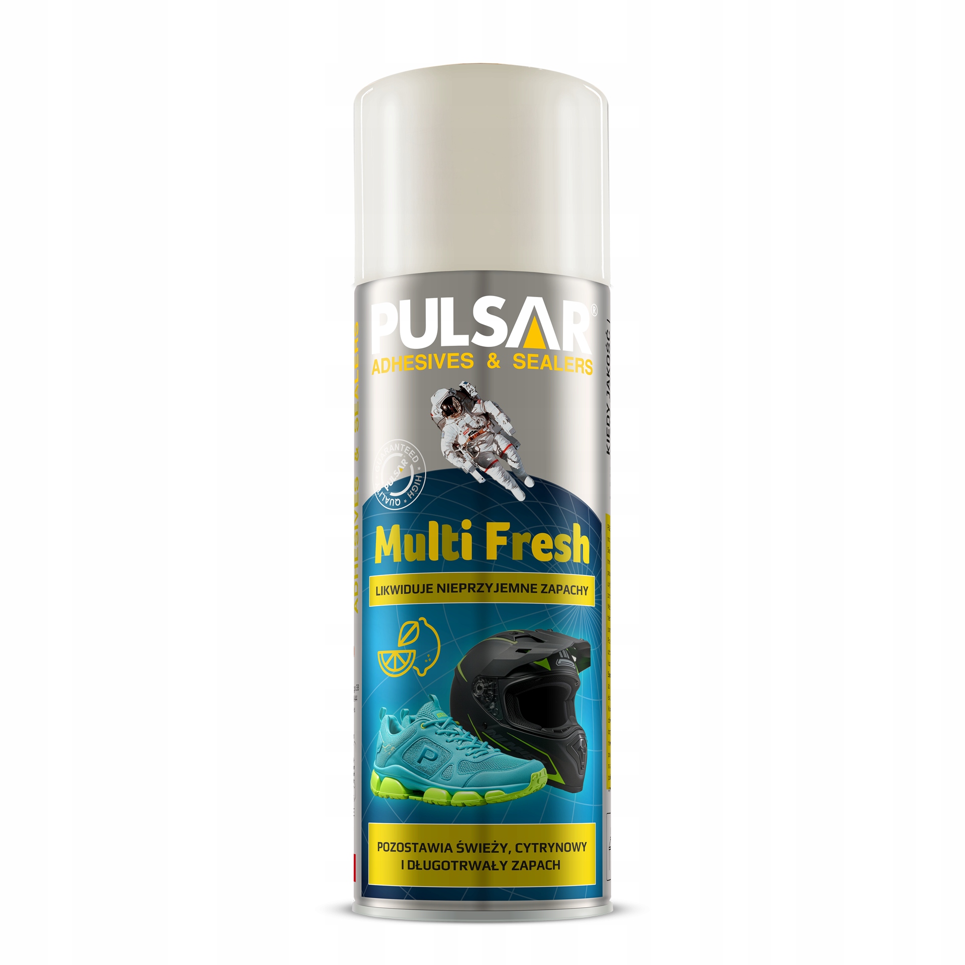 ODŚWIEŻACZ DO BUTÓW KASKÓW PULSAR MULTI SPRAY ZAPACH CYTRYNOWY 400 ml