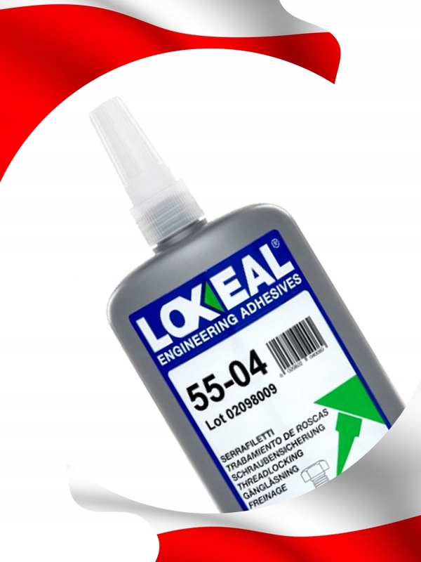 LOXEAL 55-04 KLEJ ZABEZPIECZANIE GWINTÓW ŚREDNIO DEMONTOWALNY 250 ml