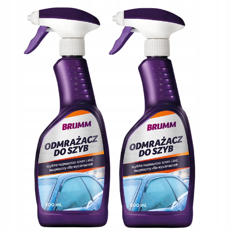 ODMRAŻACZ DO SZYB MOCNY BRUMM ATOMIZER 500 ml x2