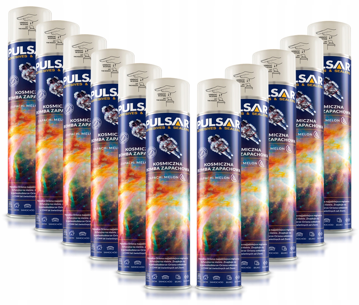 ODŚWIEŻACZ POWIETRZA SPRAY PULSAR ZAPACH MELON 750 ml x11