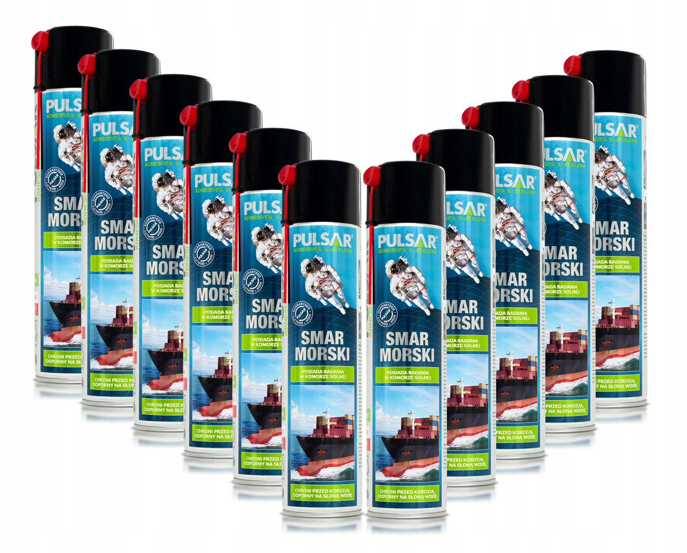 SMAR MORSKI PULSAR ODPORNY NA WODĘ SŁONĄ 600 ml x11