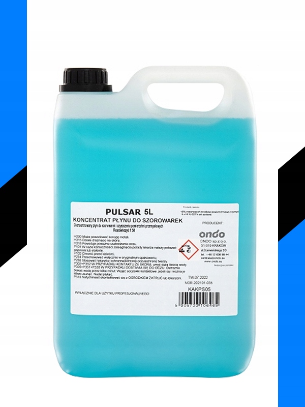 PŁYN DO SZOROWARKI KONCENTRAT DO PODŁÓG PULSAR WYDAJNY UNIWERSALNY 5L
