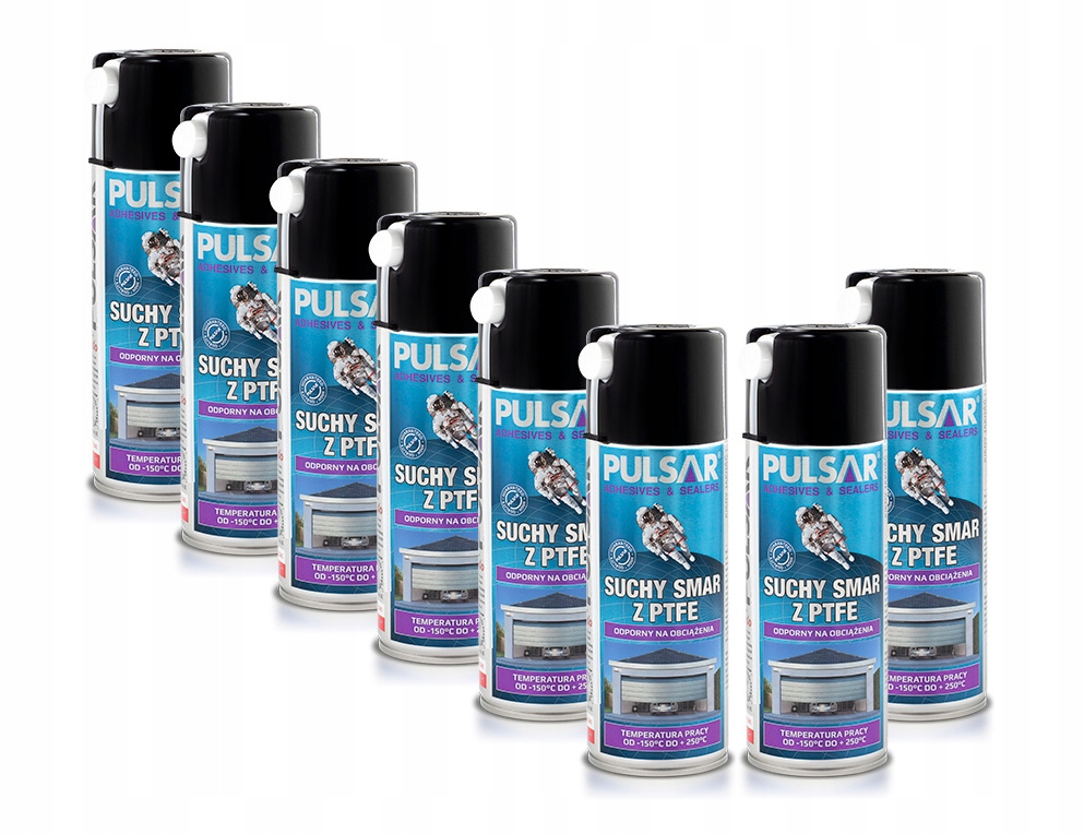 PULSAR SUCHY SMAR TEFLONOWY DO BRAM PTFE 400 ml x8