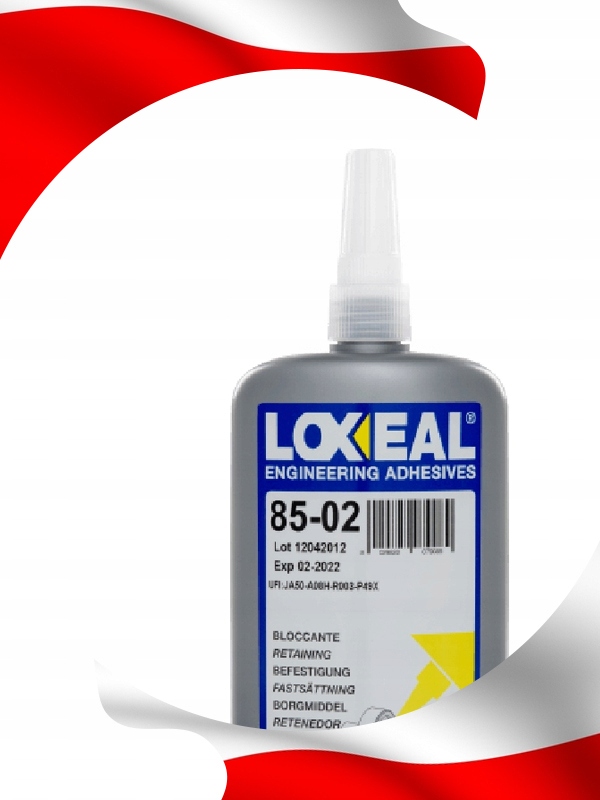 KLEJ DO OSADZANIA ŁOŻYSK TULEI WAŁÓW LOXEAL 85-02 250 ml MOCNY