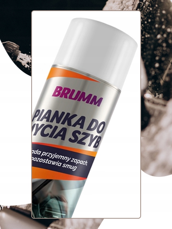 PIANKA DO MYCIA SZYB BRUMM PRZYJEMNY ZAPACH NIE POZOSTAWIA SMUG 400 ml