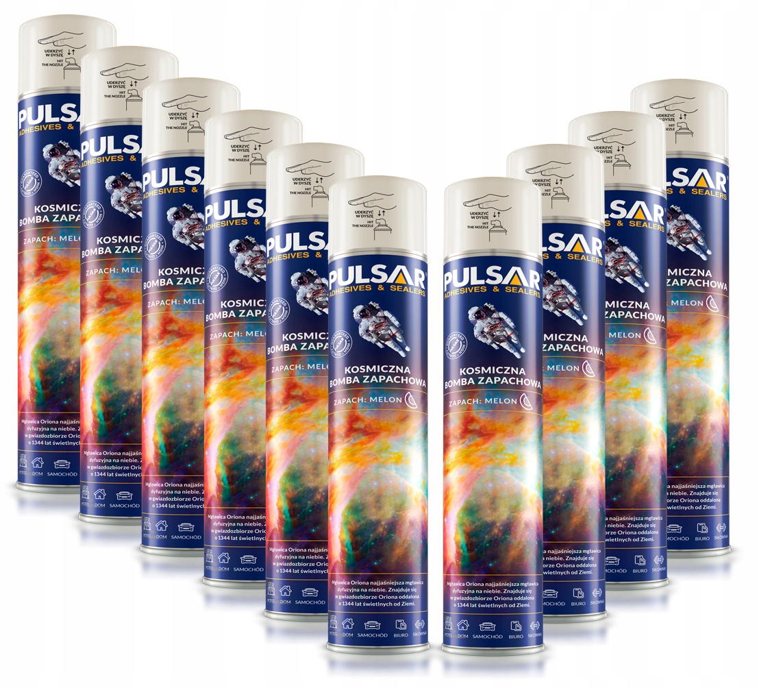 ODŚWIEŻACZ POWIETRZA SPRAY PULSAR ZAPACH MELON 750 ml x10