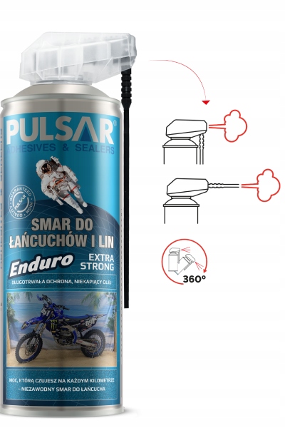 SMAR DO ŁAŃUCHÓW I LIN EXTRA STRONG ENDURO PULSAR AEROZOL 400 ml