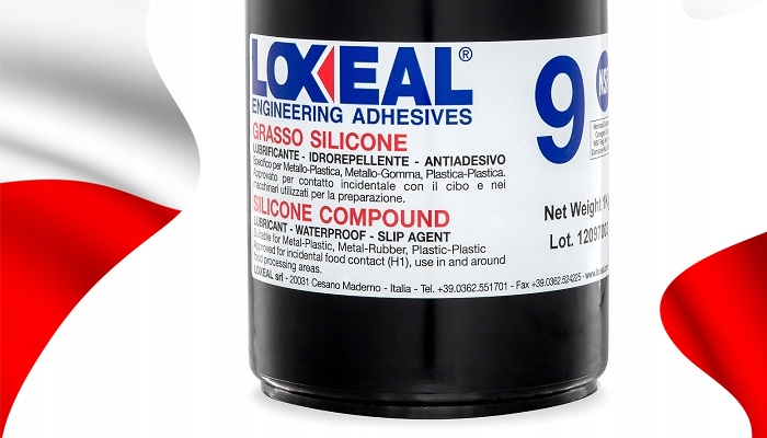 SMAR NSF H1 SILIKONOWY ATEST LOXEAL 9 1kg