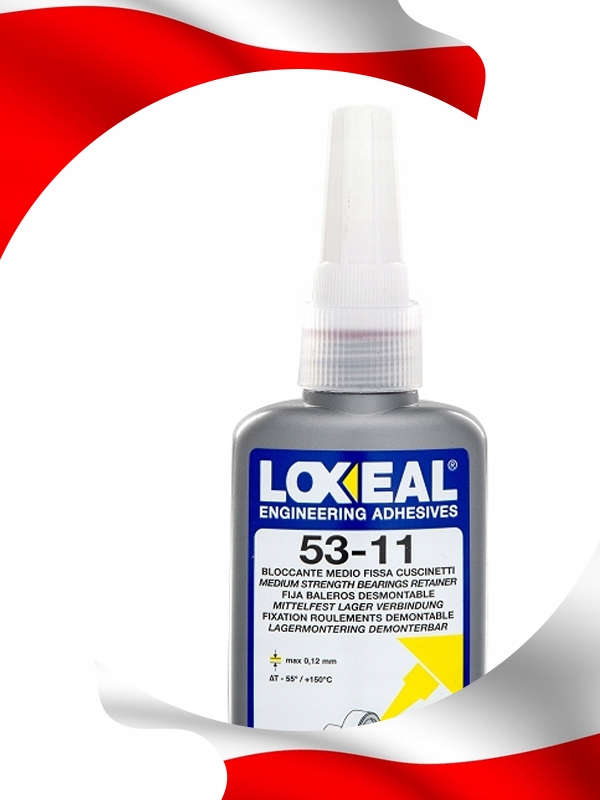 KLEJ DO ŁOŻYSK TULEJEK WAŁÓW LOXEAL 53-11 ŚREDNIO DEMONTOWALNY 50 ml