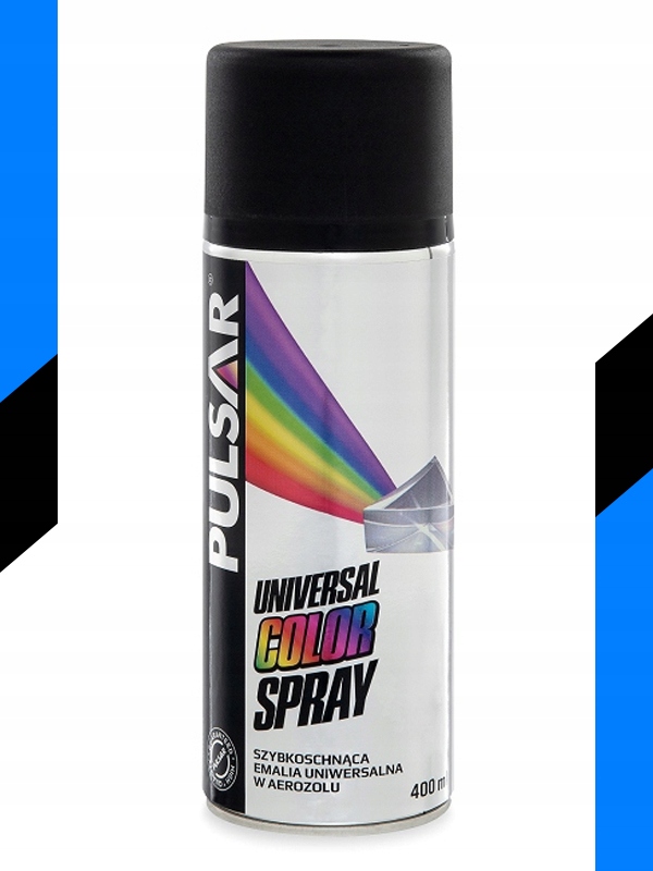 LAKIER CZARNY MAT PULSAR SPRAY RAL 9005 400 ml