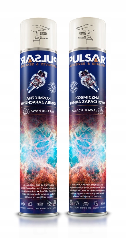 ODŚWIEŻACZ POWIETRZA SPRAY PULSAR ZAPACH KAWA 750 ml x2