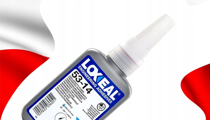 KLEJ USZCZELNIAJĄCY DO GWINTÓW RUROWYCH 3/4" LOXEAL 53-14 BRĄZOWY 50 ml