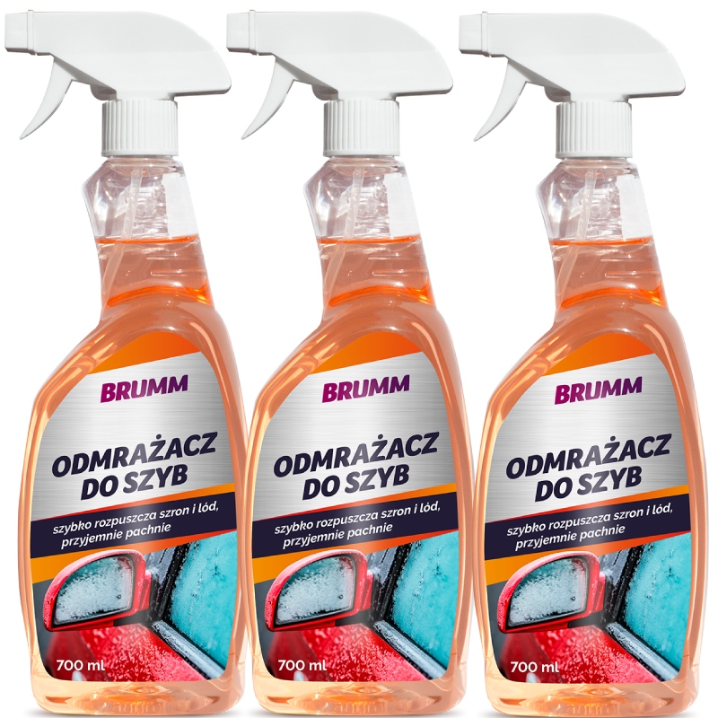 ODMRAŻACZ DO SZYB MOCNY BRUMM ATOMIZER 700 ml x3