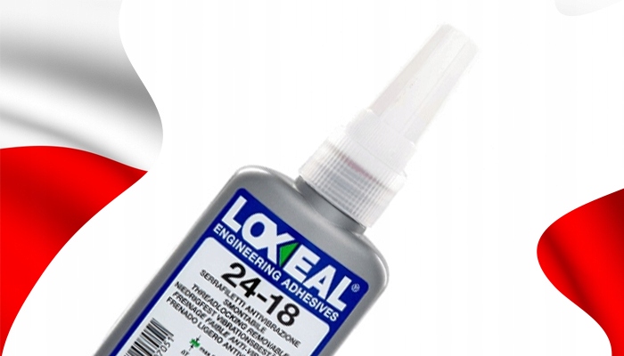 KLEJ DO GWINTÓW NAKRĘTEK ŚRUB LOXEAL 24-18 ŁATWO DEMONTOWALNY 50 ml