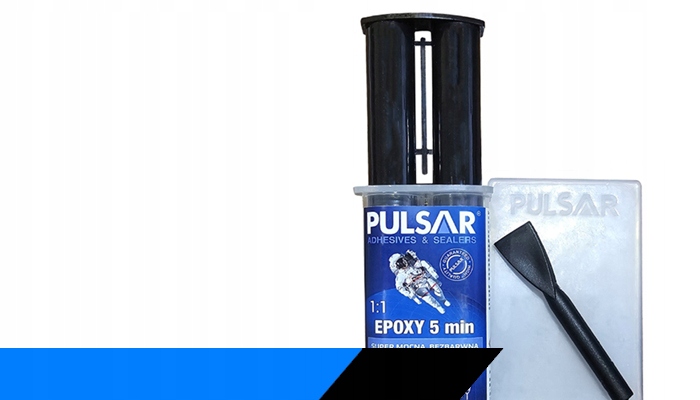 KLEJ EPOKSYDOWY DWUSKŁADNIKOWY PULSAR SZYBKOSCHNĄCY 5 MINUT BEZBARWNY 25ml